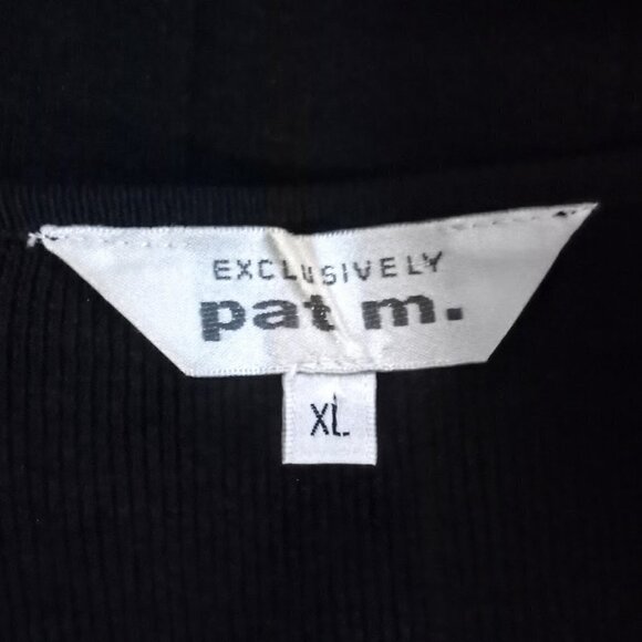 Exclusively Pat M. Black Embellished Zip Cardigan - Picture 4 of 6